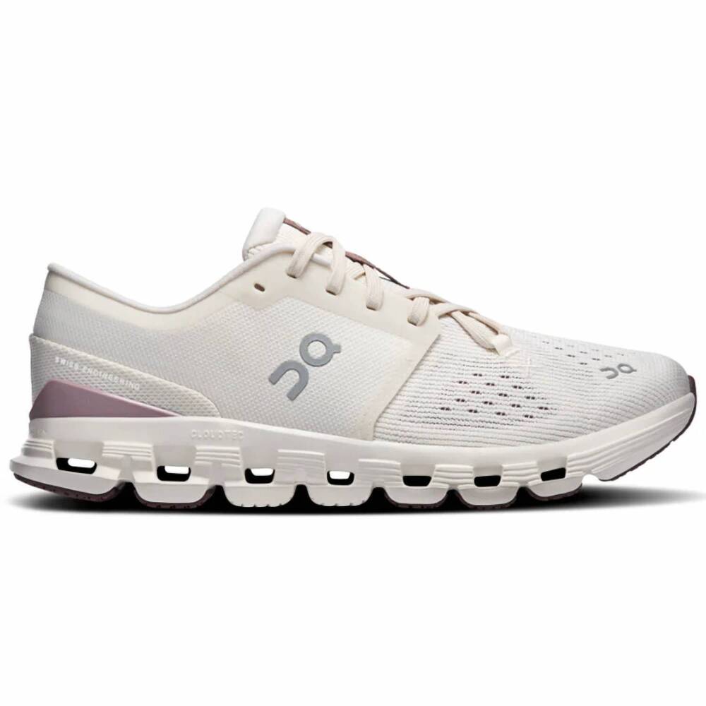 NEW ON women's cloud x 4 running shoes in ivory heron